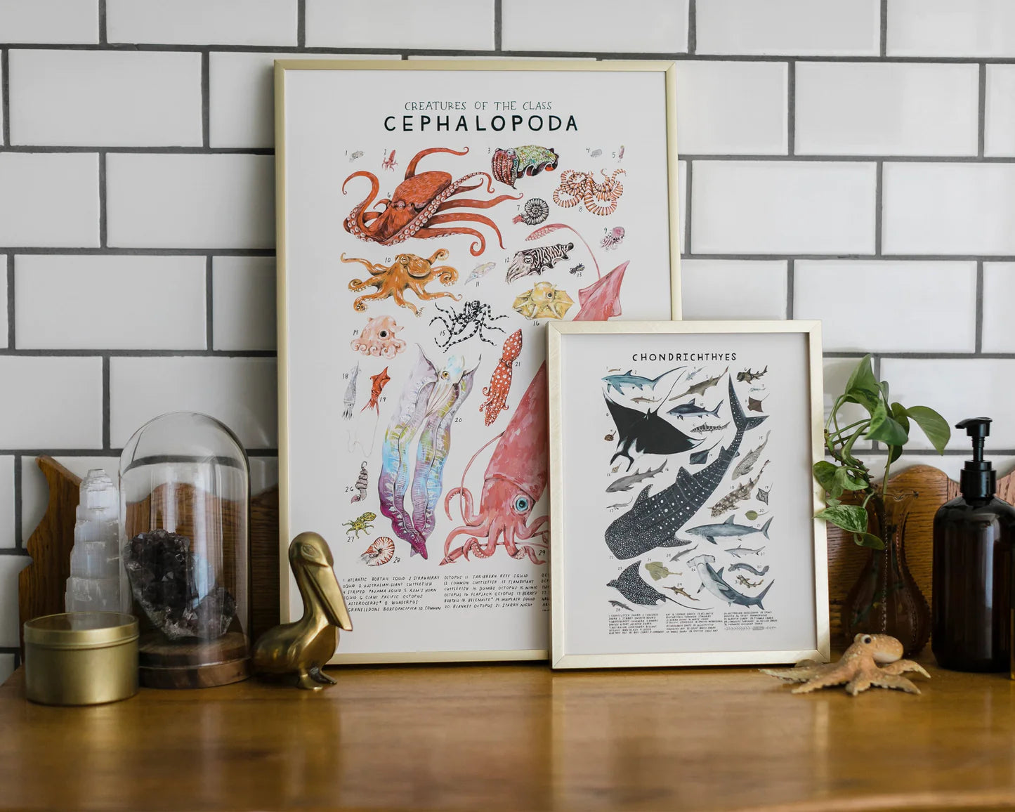 Dinosaur art print- Extinct Creatures of the Clade Dinosauria