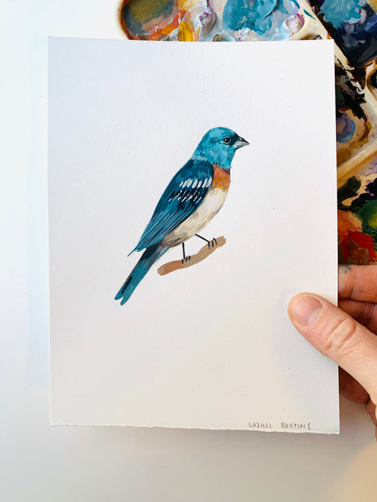 Lazuli bunting- original painting